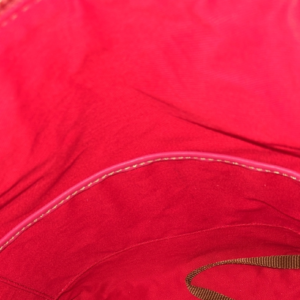 Dooney & Bourke Selina Fuchsia Florentine Leather Crossbody Bag - Picture 8 of 16